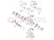 CRANKSHAFT, PISTON - KTM 200 SX (620130) [EU] 2003