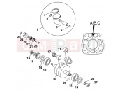 CRANKSHAFT, PISTON - KTM 65 SX (600106) [EU] 2000
