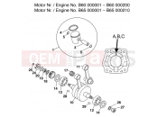 CRANKSHAFT, PISTON - KTM 60 SX (600105) [EU] 2000