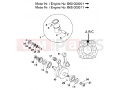 CRANKSHAFT, PISTON - KTM 60 SX (600105) [EU] 2000