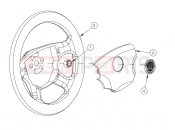 POLARIS GEM - E2/E4/E6/ES/EL/ELXD STEERING | STEERING, WHEEL, 4 SPOKE - e2/e4/e6/eS/eL/eLXD (49GEMSTEER11WHEEL)