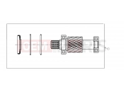 POLARIS GEM - E2/E4/E6/ES/EL/ELXD DRIVE LINE | DRIVE LINE, KIT, INPUT SHAFT - e6/e6wSopt/eLXD (49GEMDRIVELINE11INPUTSHAFT)