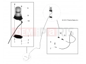 POLARIS GEM - E2/E4/E6/ES/EL/ELXD ELECTRICAL | ELECTRICAL, OPTIONS, BEACON, YELLOW WARNING, SERVICE - e2/e4/e6/eS/eL/eLXD (49GEMOPTIONS11BEACON)