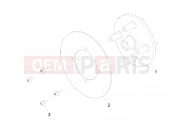 Polaris 2008 LEV GEM - E2/E4/E6/ES/EL/ELXD WHEELS | WHEELS, COMPONENTS, END, 7.56 INCH, DISC 4 BOLT - e2/e6 (49GEMWHEELS11END7.56)