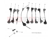 POLARIS GEM - E2/E4/E6/ES/EL/ELXD ELECTRICAL » ELECTRICAL, BATTERY INTERCONNECTS - eLXD (49GEMELECTRICAL11BCABLEELXD)