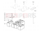 POLARIS GEM - E2/E4/E6/ES/EL/ELXD ELECTRICAL » ELECTRICAL, BATTERY LEAD ACID FLOODED EV31 HOLD DOWN - e2/e4/eS (49GEMELECTRICAL11BATTERYLEAD)