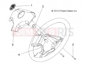 POLARIS GEM - E2/E4/E6/ES/EL/ELXD STEERING » STEERING, WHEEL - e2/e4/e6/eS/eL/eLXD (49GEMSTEER11WHEELE2)