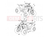 POLARIS SCRAMBLER 90X (A02EA09CC) DECALS - A02EA09CA/CB/CC (4970857085C04) | DECALS - A02EA09CA/CB/CC (4970857085C04)