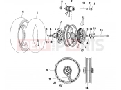 VICTORY DELUXE CRUISER (V01CD15DB) WHEELS | WHEELS, REAR - V01CD15CC (4966146614A012)