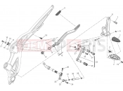 DUCATI 2015 Diavel FOOTRESTS, LEFT [MOD:DVL]