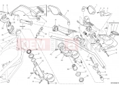 DUCATI 2015 Hyperstrada HANDLEBAR AND CONTROLS [MOD:HYP STR;XST:AUS,EUR,FRA,JAP,TWN]