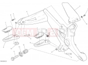 DUCATI 2015 Monster 821 FOOTRESTS, RIGHT [MOD:M 821]