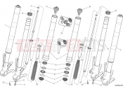 DUCATI 2015 Monster 821 Stripe FRONT FORK [MOD:M821 STR;XST:AUS,EUR,FRA,JAP]