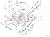 DUCATI 2015 Streetfighter 848 HORIZONTAL CYLINDER HEAD [MOD:F848]