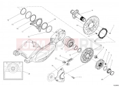 DUCATI 2016 Diavel Carbon HUB, REAR WHEEL [MOD:DVLC]