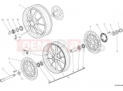 DUCATI 2016 Hypermotard 939 RUOTA ANTERIORE E POSTERIORE [MOD:HYM 939]