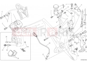 DUCATI 2016 Monster 821 Stripe REAR BRAKE SYSTEM [MOD:M821 STR]