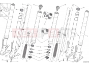 DUCATI 2016 Monster 821 Stripe FRONT FORK [MOD:M821 STR;XST:AUS,EUR,FRA,JAP]
