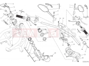 DUCATI 2016 Monster 1200 HANDLEBAR AND CONTROLS [MOD:M 1200]