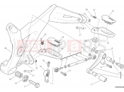DUCATI 2016 Monster 1200 S FOOTRESTS, LEFT [MOD:M 1200S]