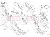 DUCATI 2016 Monster 1200 R HANDLEBAR AND CONTROLS [MOD:M 1200R]