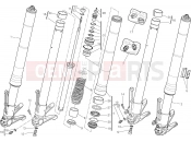 DUCATI 2017 Diavel Carbon FRONT FORK [MOD:DVLC;XST:EUR,FRA,JAP]