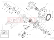 DUCATI 2017 Hypermotard 939 SP HUB, REAR WHEEL [MOD:HYM939SP]
