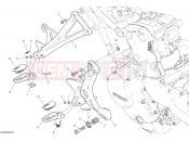 DUCATI 2017 Monster 1200 FOOTRESTS, RIGHT [MOD:M 1200]