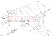 DUCATI 2017 Monster 821 FOOTRESTS, RIGHT [MOD:M 821]