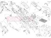 DUCATI 2017 Monster 821 Stripe REAR FRAME COMP. [MOD:M821 STR]