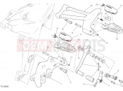 DUCATI 2017 Multistrada 1200 FOOTRESTS, LEFT [MOD:MS1200]