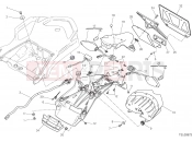 DUCATI Multistrada 1200 Enduro NUMBER PLATE HOLDER - TAIL LIGHT [MOD:MS1200E;XST:JAP]