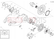 DUCATI Multistrada 1200 S D Air HUB, REAR WHEEL [MOD:MS1200SA]