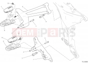 DUCATI Multistrada 950 FOOTRESTS, RIGHT [MOD:MS950T]