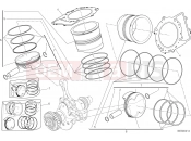DUCATI 2017 Superbike 1299 Panigale CYLINDERS - PISTONS [MOD:1299]