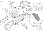 DUCATI 2017 Superbike 1299 Panigale NUMBER PLATE HOLDER - TAIL LIGHT [MOD:1299;XST:JAP]