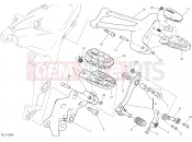 DUCATI 2018 Multistrada 1200 Enduro FOOTRESTS, LEFT [MOD:MS1200E]