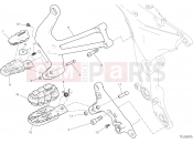 DUCATI 2018 Multistrada 1200 Enduro FOOTRESTS, RIGHT [MOD:MS1200E]