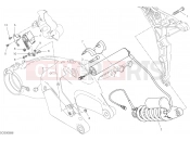 DUCATI 2018 Multistrada 1260 S D Air REAR SHOCK ABSORBER [MOD:MS1260SA]