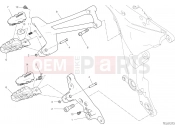 DUCATI 2019 Multistrada 950  FOOTRESTS, RIGHT [MOD:MS950]