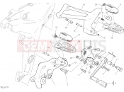 DUCATI 2019 Multistrada 1260 Pikes Peak FOOTRESTS, LEFT [MOD:MS1260PP]