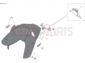 DUCATI 2019 Multistrada 1260 Pikes Peak FRONT MUDGUARD [MOD:MS1260PP]