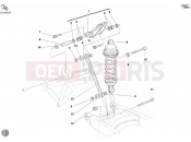 DUCATI 2005 Monster 620 REAR SHOCK ABSORBER » SWING ARM
