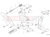 FOOTRESTS, RIGHT [MOD:PANV2] - Ducati Superbike Panigale V2 2020