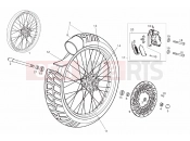Front wheel - Derbi Terra 125 2012