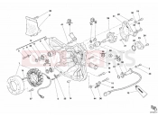 DUCATI 2005 Superbike 749 Dark GENERATOR COVER - WATER PUMP » COOLING SYSTEM