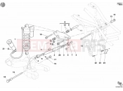 DUCATI 2004 Multistrada 1000 REAR SHOCK ABSORBER » SWING ARM