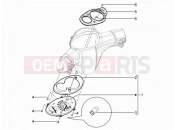 PIAGGIO Typhoon 50 4T 4V E2 (USA, CA) Meter combination - Cruscotto