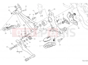 DUCATI 2021 HYPERMOTARD 950 RVE FOOTRESTS, RIGHT [MOD:HYM RVE]