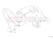 DUCATI 2021 HYPERMOTARD 950 RVE REAR MUDGUARD [MOD:HYM RVE]